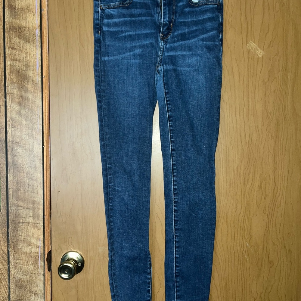 American Eagle Outfitters Dark Blue Skinny Jeans